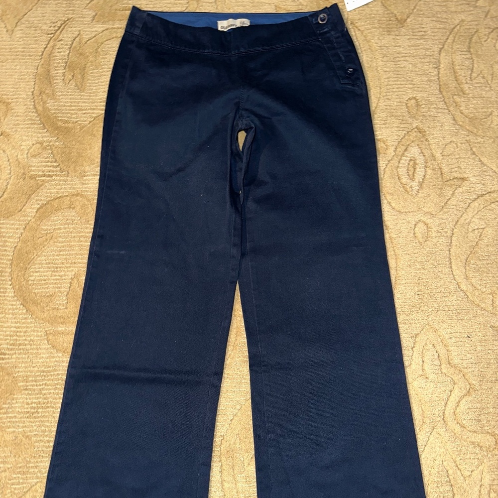 Old Navy Navy Blue Cotton Pant Sz 6